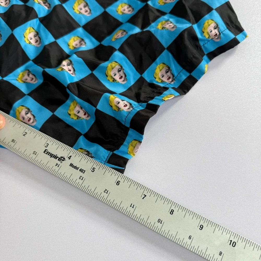 Shoe Palace X Marilyn Monroe Shorts‎ Mens Large Blue Black Check Lined